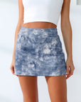 Quick-Dry Tie-Dye Active Tennis Skirt