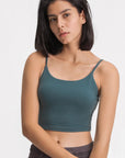 Via Venustas - Feel Like Skin Scoop Neck Sports Cami, Athletic T-Shirt