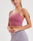 Via Venustas - Feel Like Skin Scoop Neck Sports Cami, Athletic T-Shirt