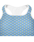 Via Venustas - "Queen of the Court" Fitness Bra in Jordy Blue/White, Fitness Bra, XS