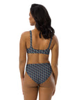 Via Venustas - Ice Cream Paradise High-Waisted Bikini in Navy, Swimwear