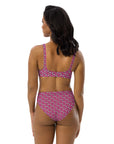 Via Venustas - Ice Cream Paradise High-Waisted Bikini in Deep Cerise, Swimwear