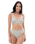 Via Venustas - Ice Cream Paradise High-Waisted Bikini in White, Swimwear