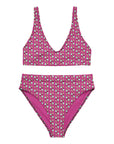 Via Venustas - Ice Cream Paradise High-Waisted Bikini in Deep Cerise, Swimwear