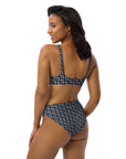Via Venustas - Ice Cream Paradise High-Waisted Bikini in Navy, Swimwear