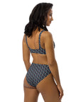 Via Venustas - Ice Cream Paradise High-Waisted Bikini in Navy, Swimwear