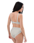 Via Venustas - Ice Cream Paradise High-Waisted Bikini in White, Swimwear