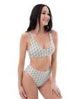 Via Venustas - Ice Cream Paradise High-Waisted Bikini in White, Swimwear