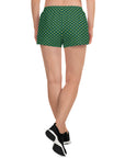 Via Venustas - "Queen of the Court" Athletic Shorts in British Racing Green/White, Athletic Shorts