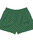 Via Venustas - "Queen of the Court" Athletic Shorts in British Racing Green/White, Athletic Shorts