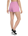 Via Venustas - "Queen of the Court" Athletic Shorts in Lavender Rose/White, Athletic Shorts