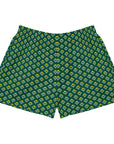 Via Venustas - "Queen of the Court" Athletic Shorts in British Racing Green/White, Athletic Shorts, XS