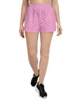 Via Venustas - "Queen of the Court" Athletic Shorts in Lavender Rose/White, Athletic Shorts