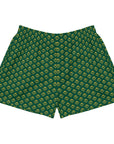 Via Venustas - "Queen of the Court" Athletic Shorts in British Racing Green/Old Gold, Athletic Shorts, XS