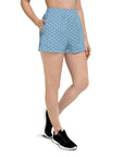 Via Venustas - "Queen of the Court" Athletic Shorts in Jordy Blue/White, Athletic Shorts