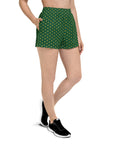 Via Venustas - "Queen of the Court" Athletic Shorts in British Racing Green/Old Gold, Athletic Shorts