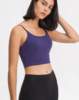 Via Venustas - Feel Like Skin Scoop Neck Sports Cami, Athletic T-Shirt