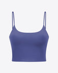 Via Venustas - Feel Like Skin Scoop Neck Sports Cami, Athletic T-Shirt, Periwinkle / S