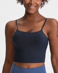Via Venustas - Feel Like Skin Scoop Neck Sports Cami, Athletic T-Shirt