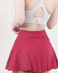 High Waist Pleated Active Skirt