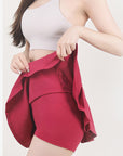 High Waist Pleated Active Skirt