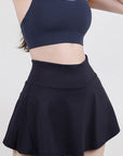 High Waist Pleated Active Skirt