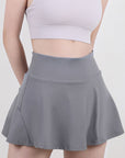 High Waist Pleated Active Skirt