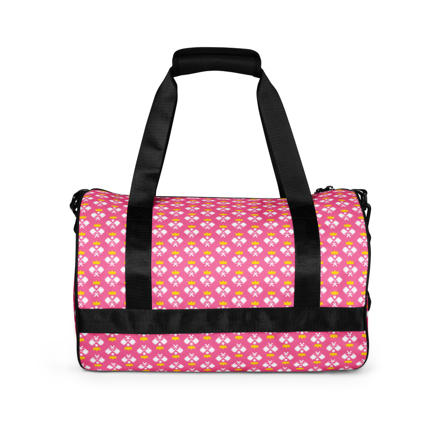 Pickleball Royalty Gym Bag in Brilliant Rose