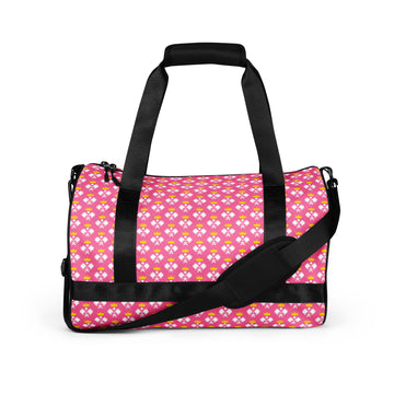 Pickleball Royalty Gym Bag in Brilliant Rose