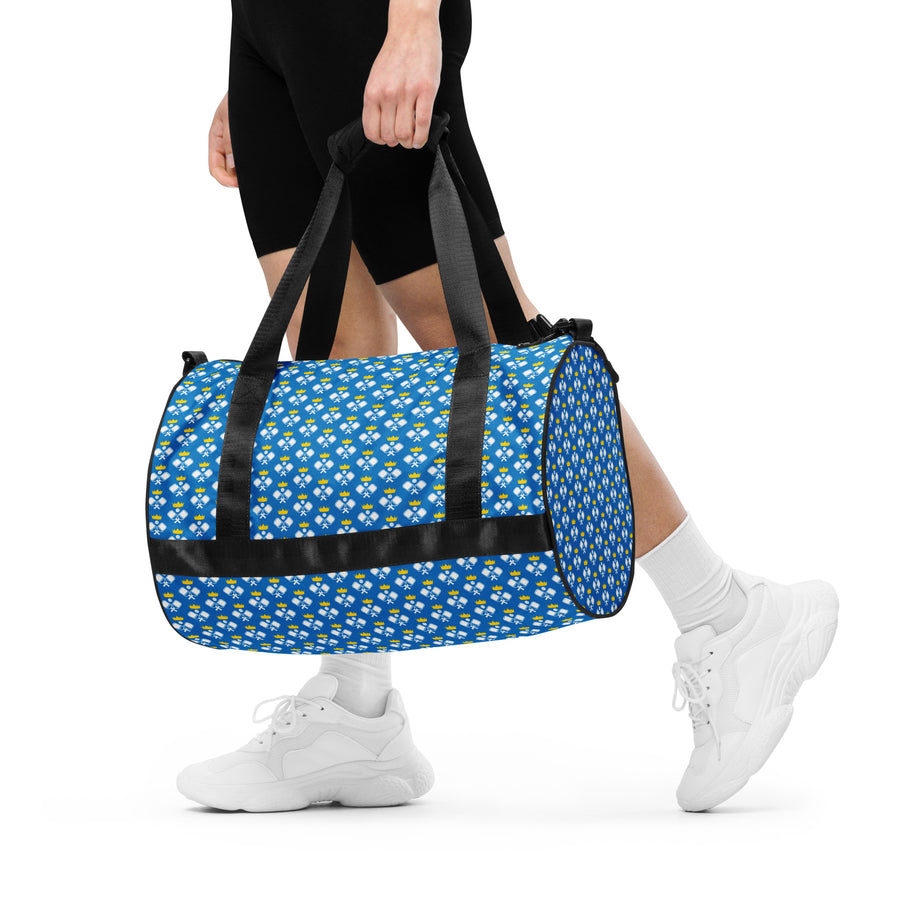 Pickleball Royalty Gym Bag in Navy Blue