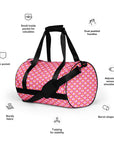 Pickleball Royalty Gym Bag in Brilliant Rose