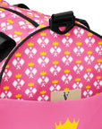 Pickleball Royalty Gym Bag in Brilliant Rose