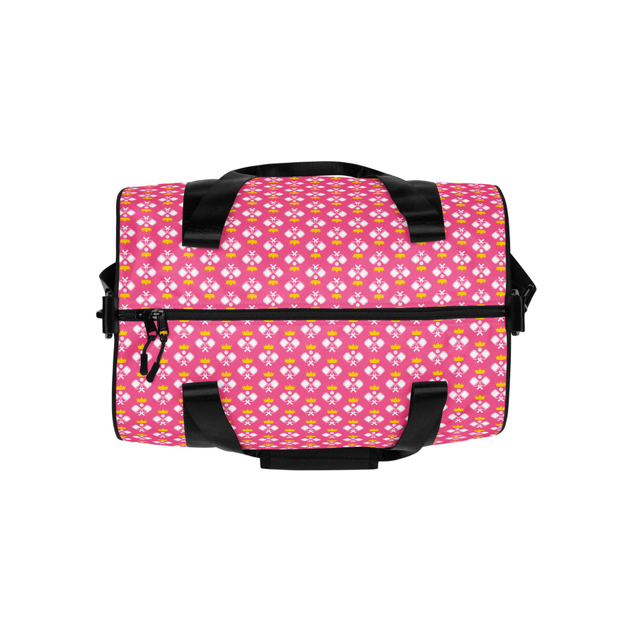 Pickleball Royalty Gym Bag in Brilliant Rose