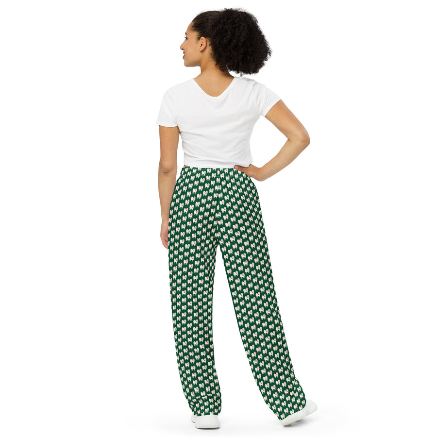 Canine Collective: King Cornelius the Pomsky Lounge Pants in British Racing Green