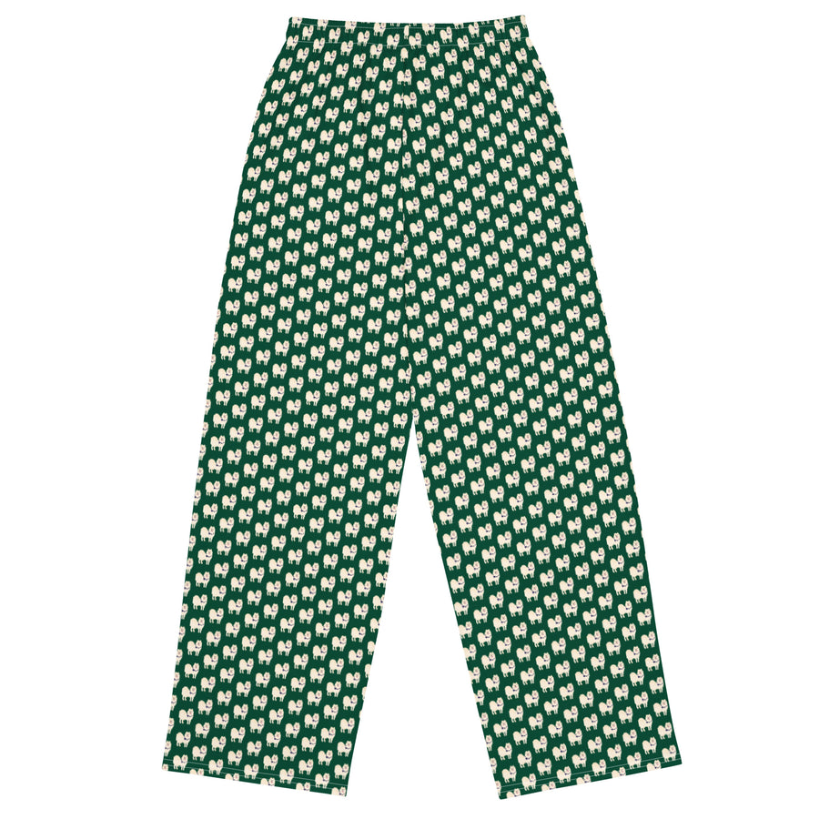 Canine Collective: King Cornelius the Pomsky Lounge Pants in British Racing Green