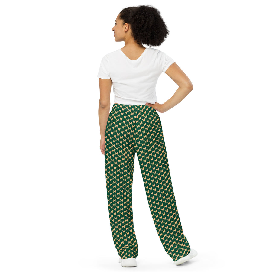 Canine Collective: Golden Retriever Lounge Pants in British Racing Green