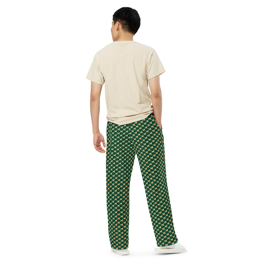 Canine Collective: Golden Retriever Lounge Pants in British Racing Green