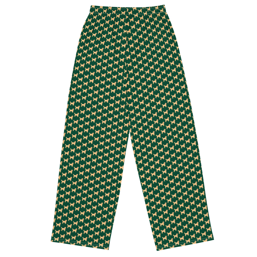 Canine Collective: Golden Retriever Lounge Pants in British Racing Green