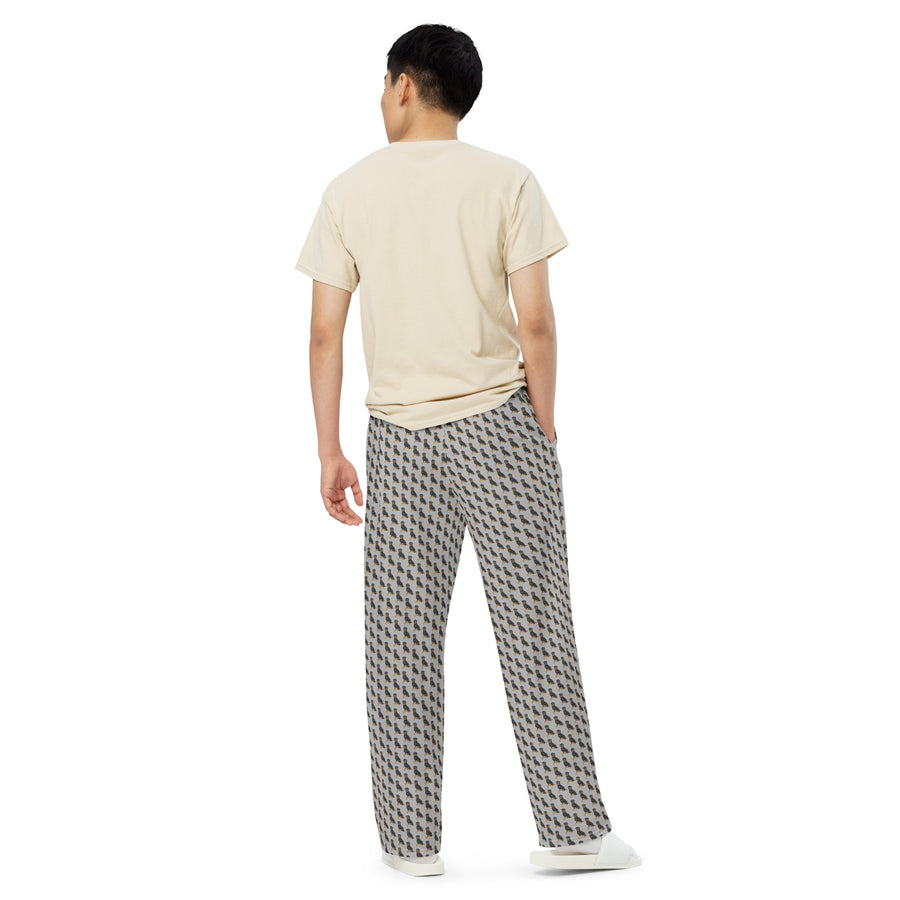 Canine Collective: Rottweiler Lounge Pants in Silver