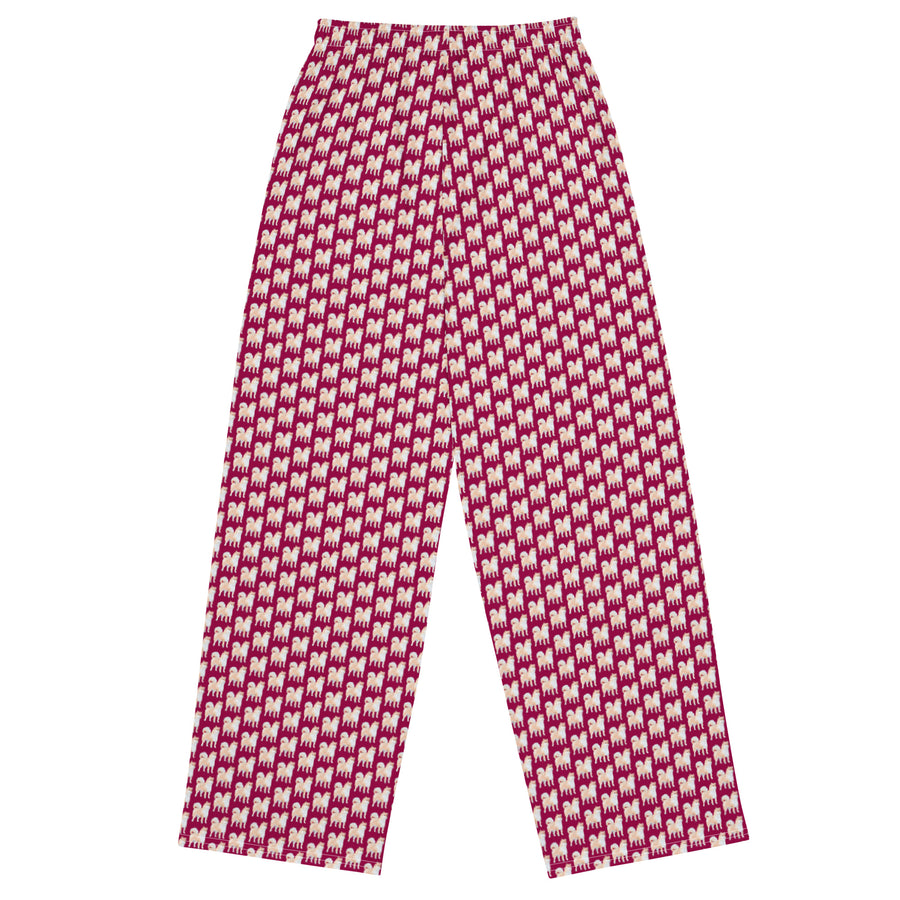 Canine Collective: Akita Lounge Pants in Burgundy