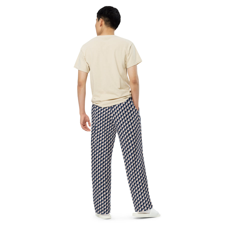 Canine Collective: American Bulldog Lounge Pants in Navy