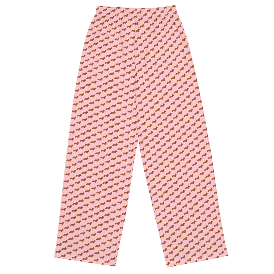 Canine Collective: Dachshund Lounge Pants in Pink