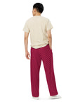 Canine Collective: Dachshund Lounge Pants in Burgundy