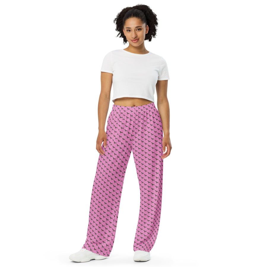 Canine Collective: GSP (German Shorthaired Pointer) Lounge Pants in Lavender Rose