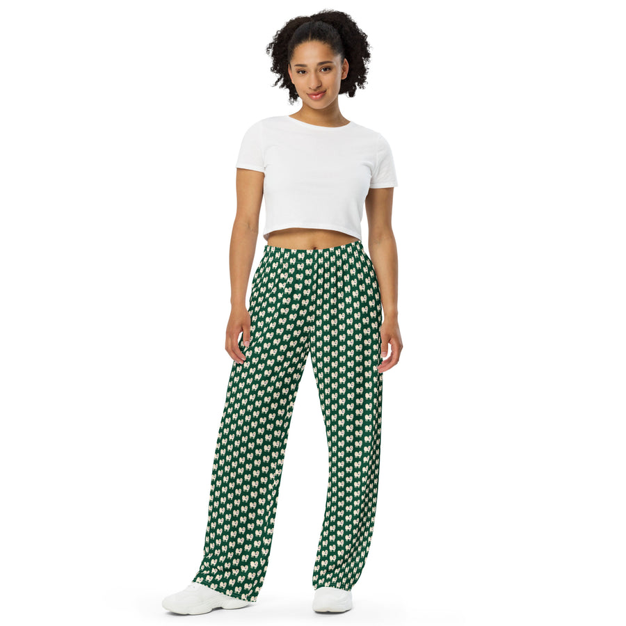 Canine Collective: King Cornelius the Pomsky Lounge Pants in British Racing Green