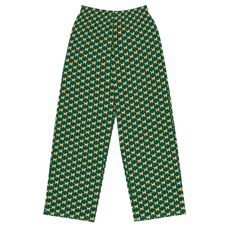 Canine Collective: Golden Retriever Lounge Pants in British Racing Green