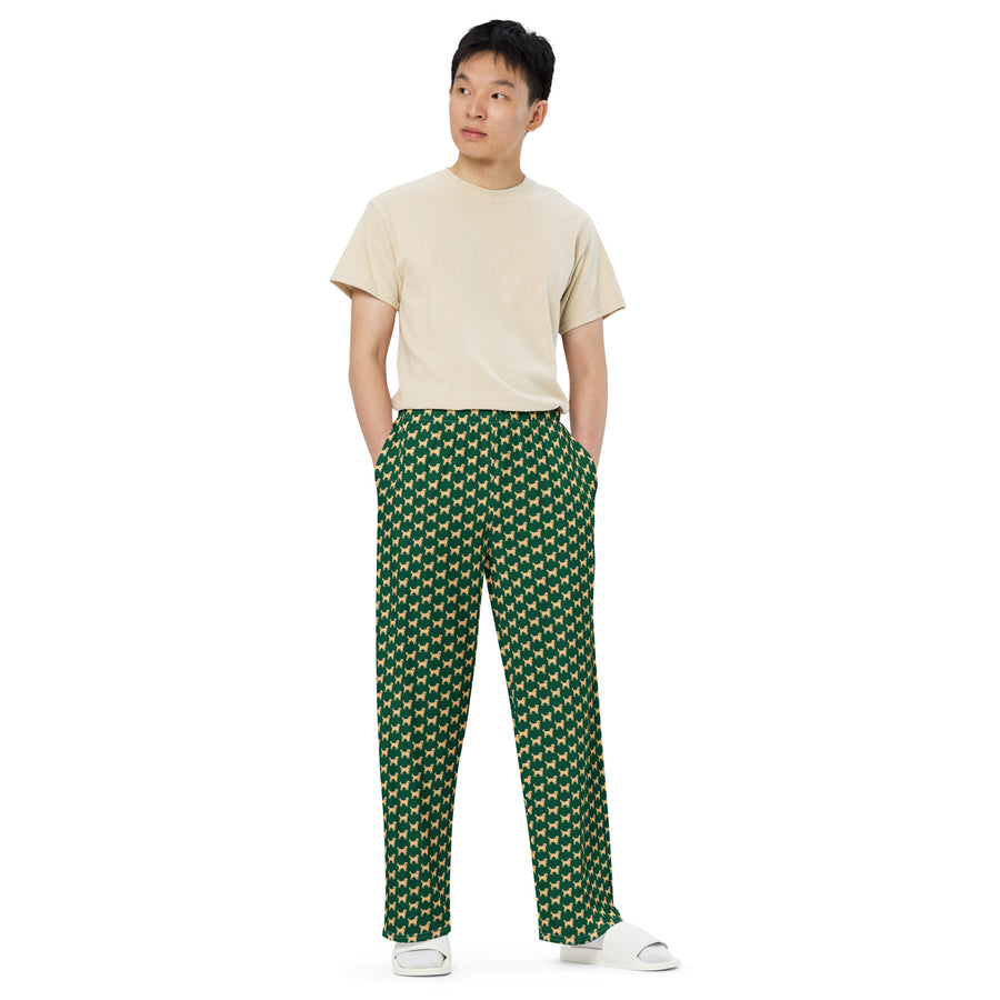 Canine Collective: Golden Retriever Lounge Pants in British Racing Green