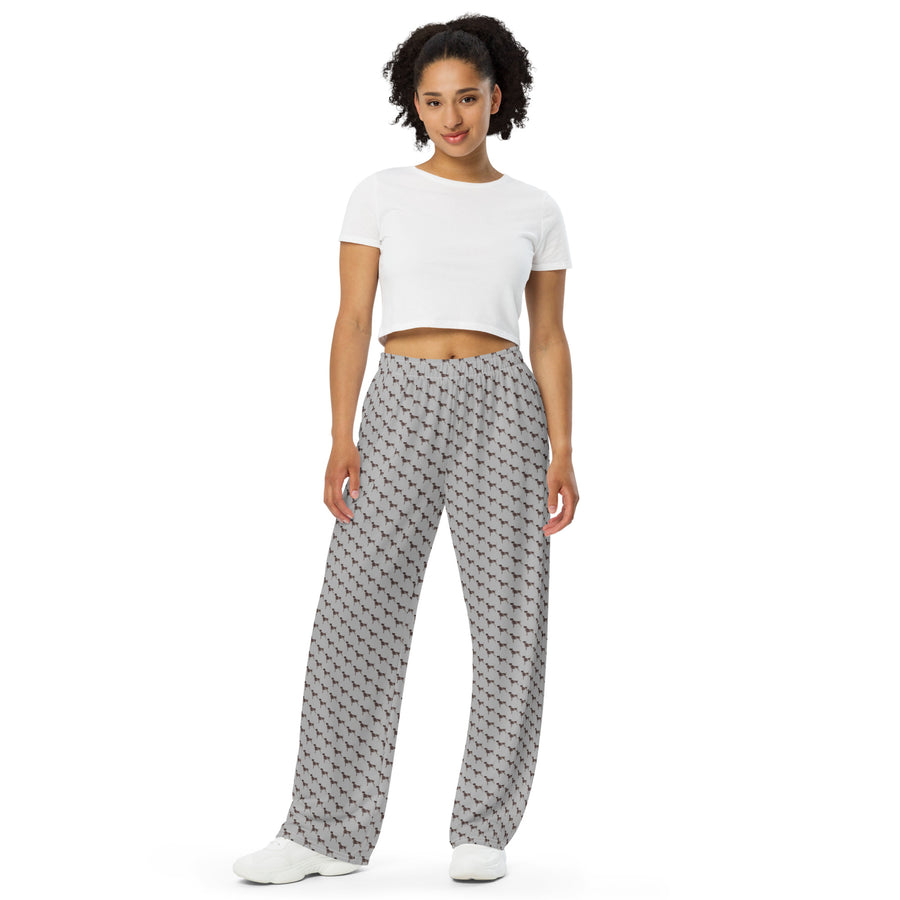 Canine Collective: GSP (German Shorthaired Pointer) Lounge Pants in Silver