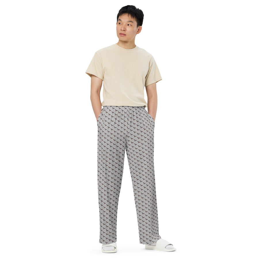 Canine Collective: GSP (German Shorthaired Pointer) Lounge Pants in Silver