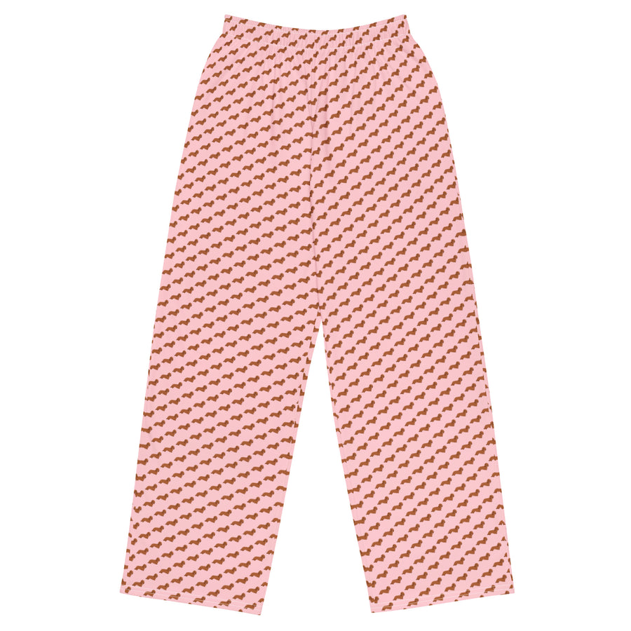 Canine Collective: Dachshund Lounge Pants in Pink